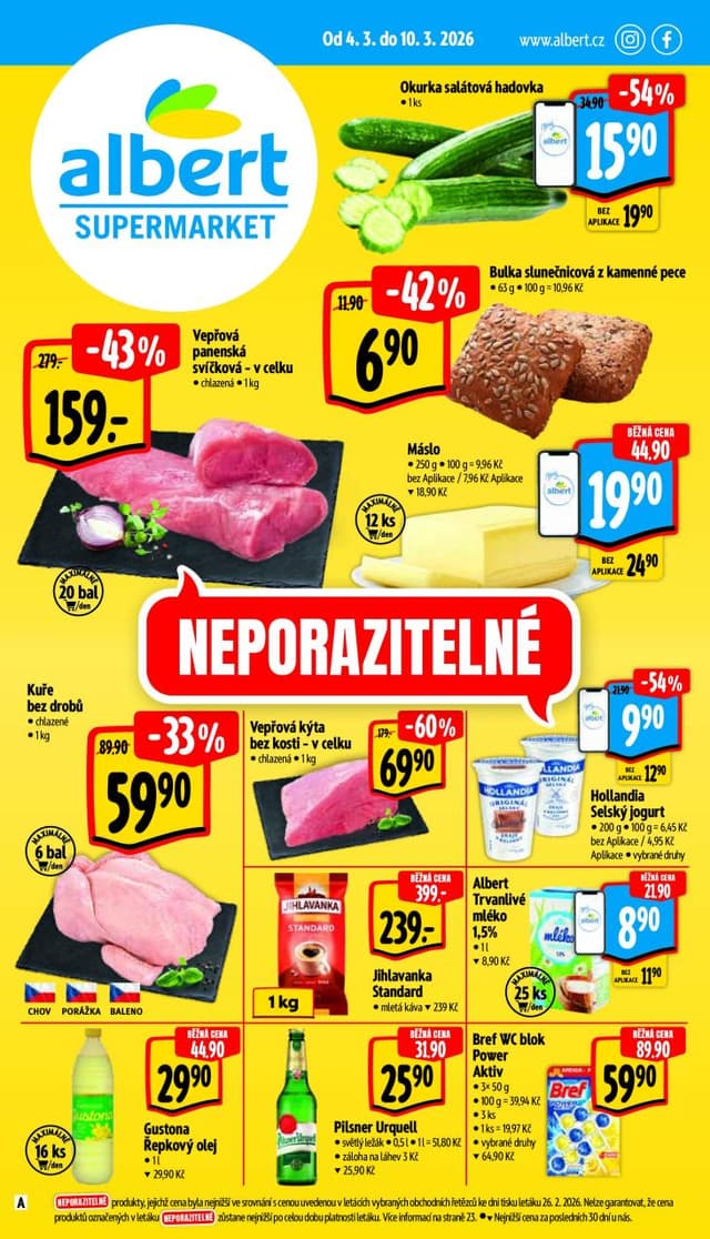 Albert supermarket leták 4.-10.3.
