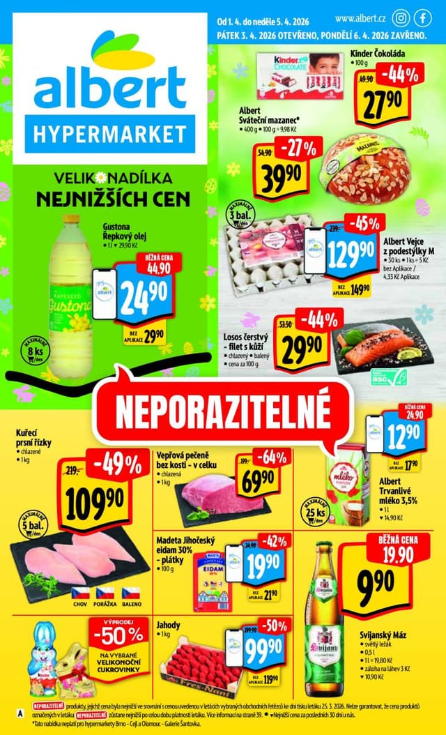 Albert hypermarket leták 1.-7.4.