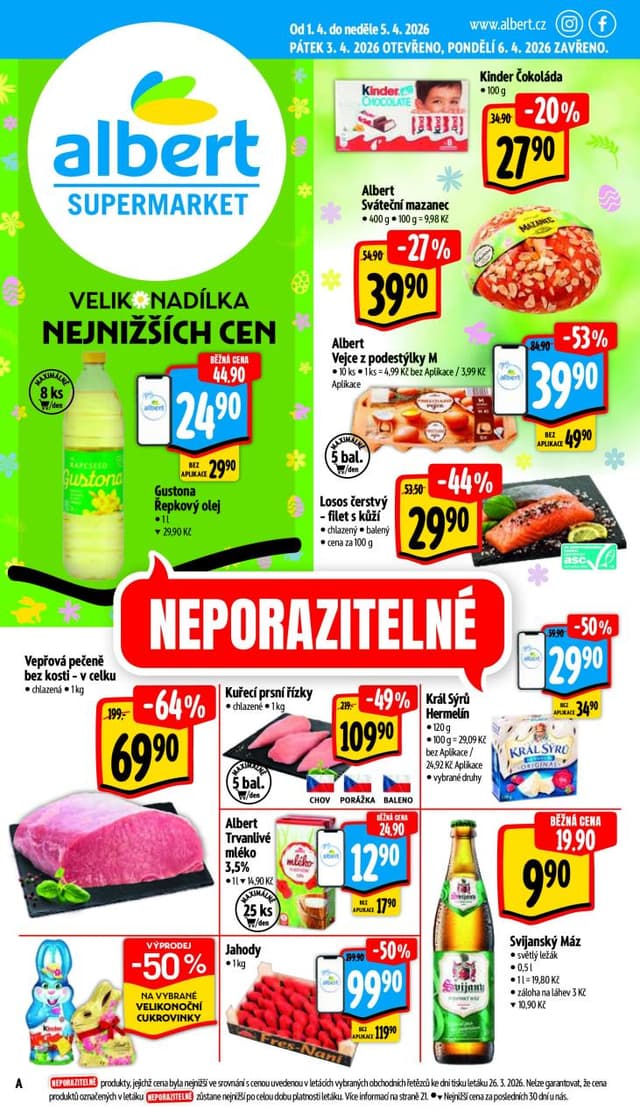 Albert supermarket leták 1.-7.4.