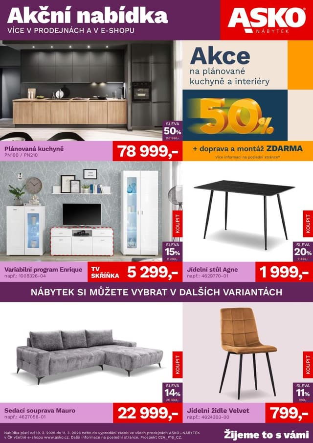 Asko nábytek leták 19.2. - 11.3.