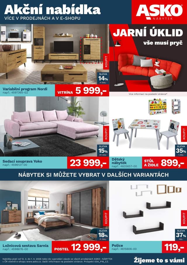 Asko nábytek leták 12.3. - 1.4.