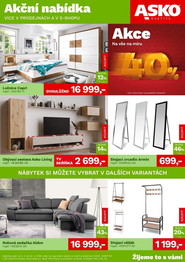 Asko nábytek leták 2.-22.4.
