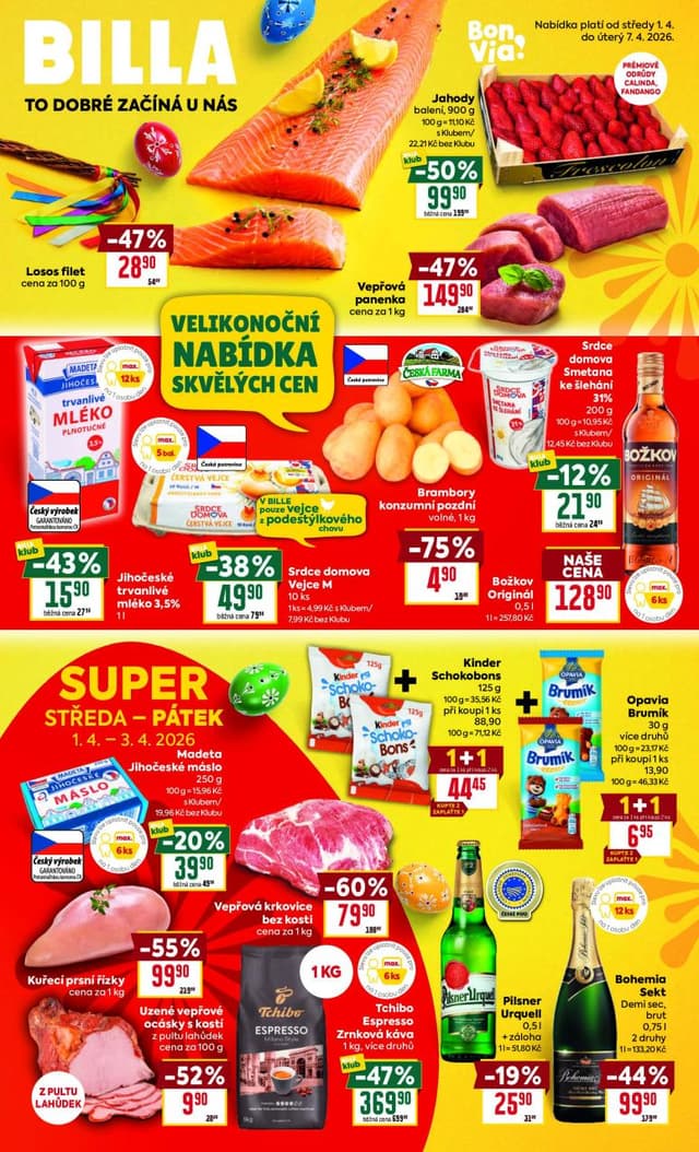 Billa leták 1.-7.4.