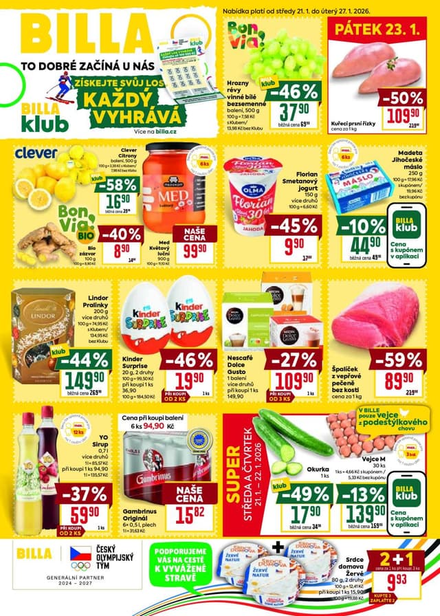 Billa leták 21.-27.1.