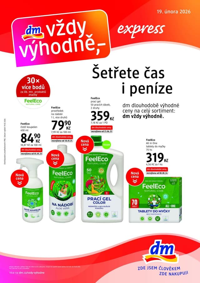 DM Drogerie leták 19.2. - 18.3.