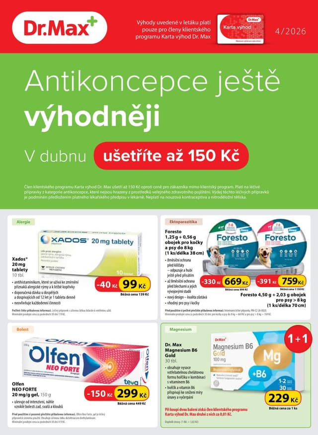 Dr. Max lékárny leták 1.-30.4.