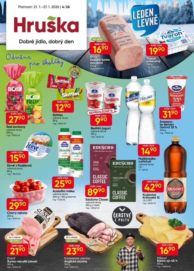 Hruška supermarket leták 21.-27.1.