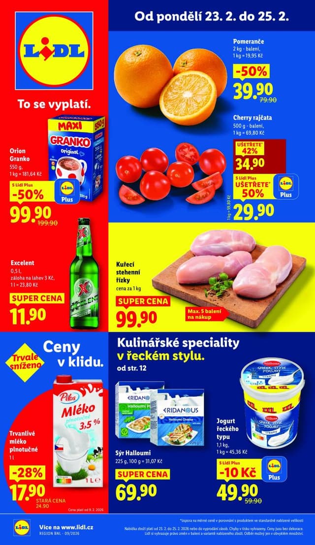 Lidl leták 23.-25.2.