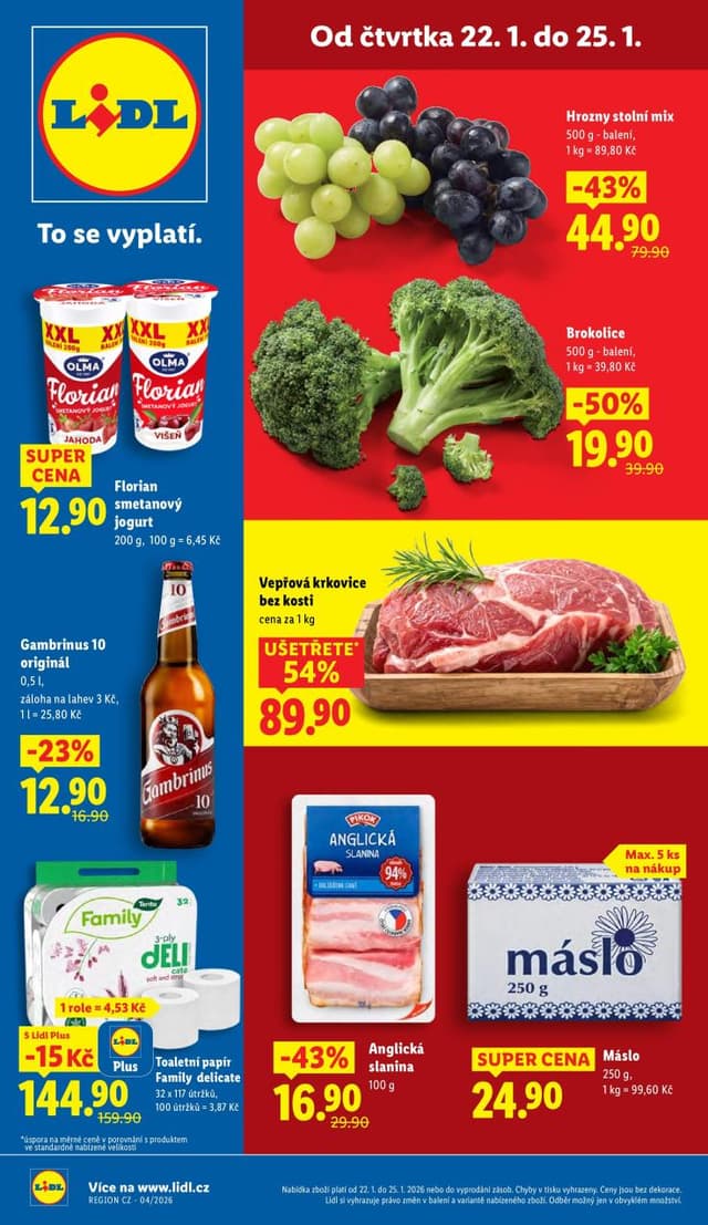 Lidl leták 22.-25.1.
