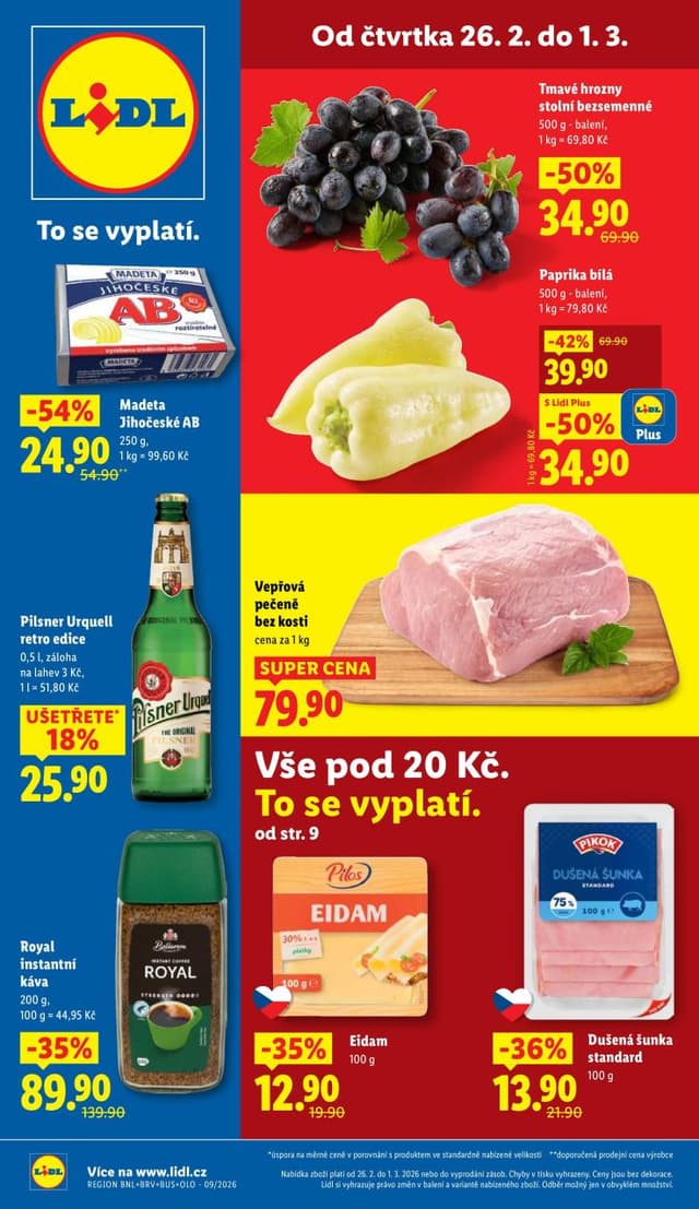 Lidl leták 26.2. - 1.3.