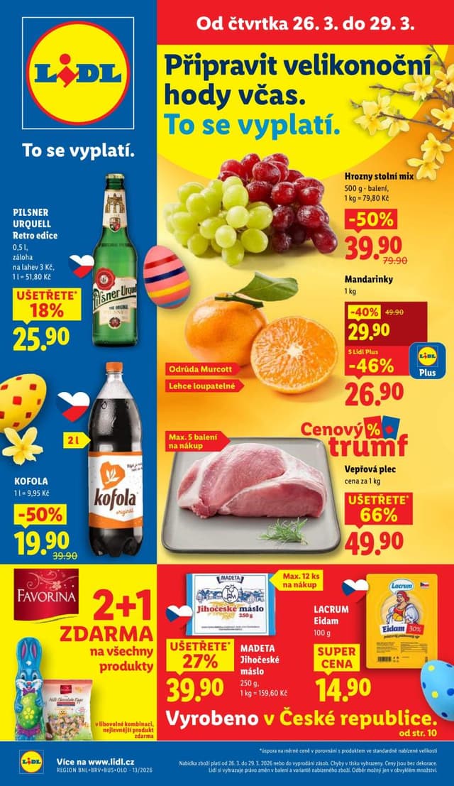 Lidl leták 26.-29.3.