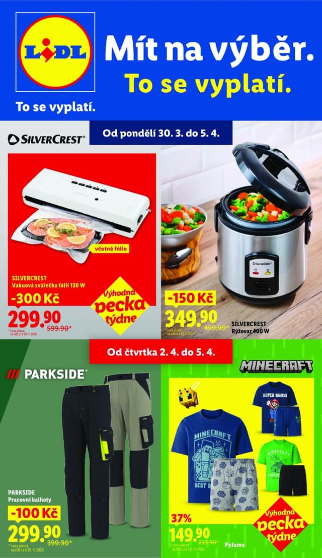 Lidl leták Spotřební zboží 30.3. - 5.4.