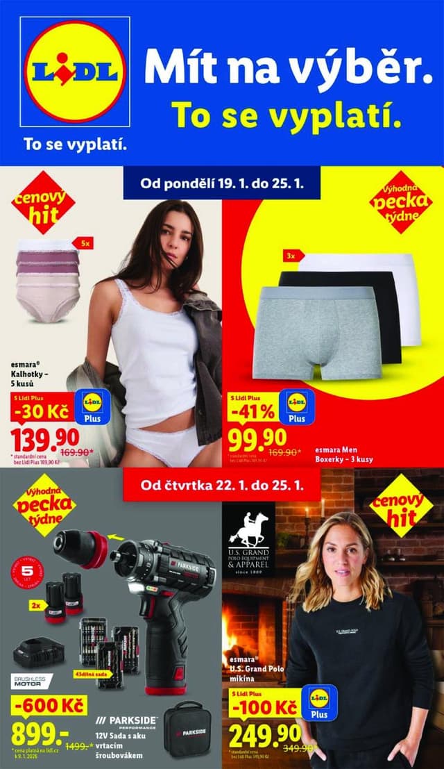 Lidl leták Spotřební zboží 19.-25.1.