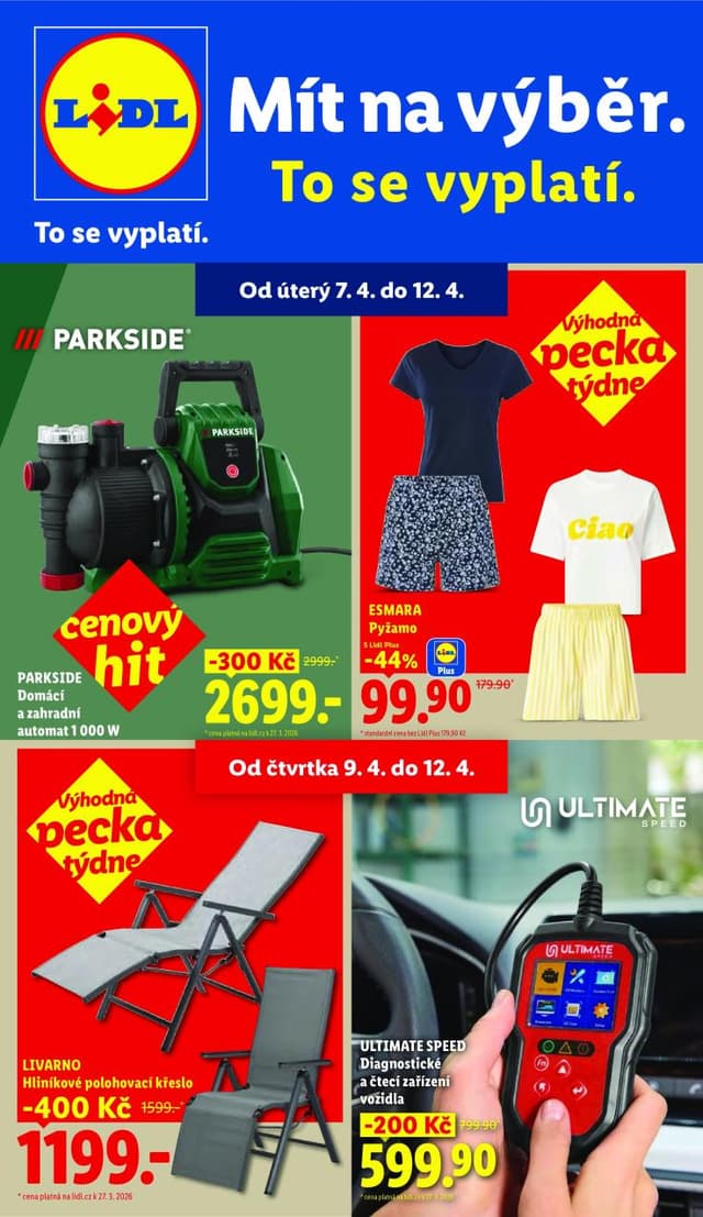 Lidl leták Spotřební zboží 7.-12.4.