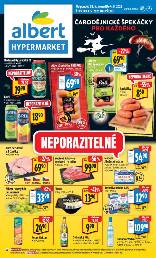 Albert hypermarket leták 28.4. - 4.5.