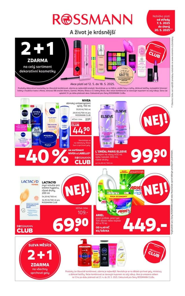 Rossmann drogerie leták 7.-20.5.