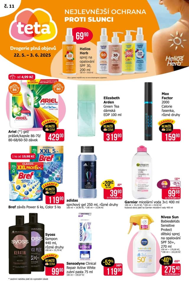 Teta drogerie leták 22.5. - 3.6.