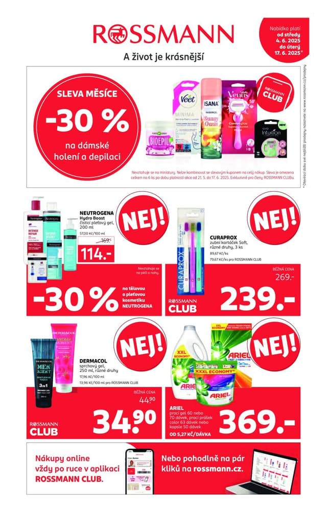 Rossmann drogerie leták 4.-17.6.