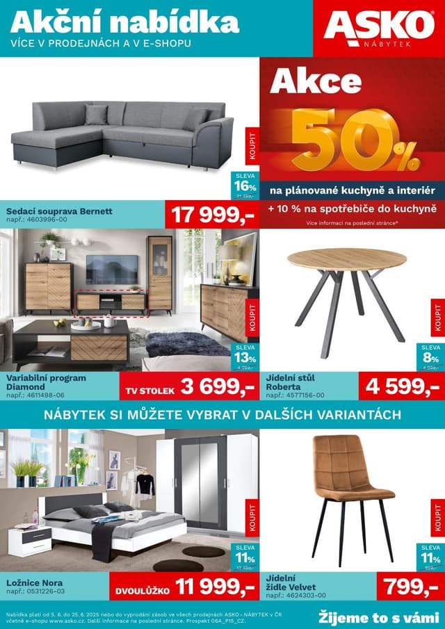 Asko nábytek leták 5.-26.6.