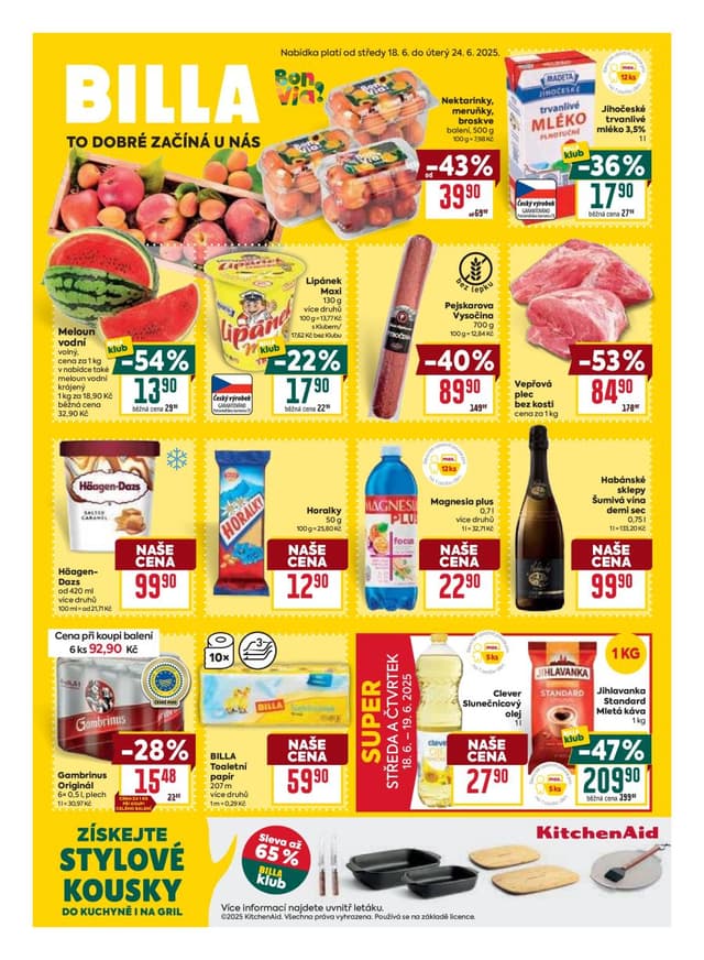 Billa leták 18.-24.6.