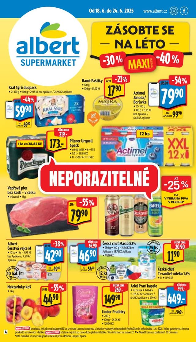 Albert supermarket leták 18.-24.6.