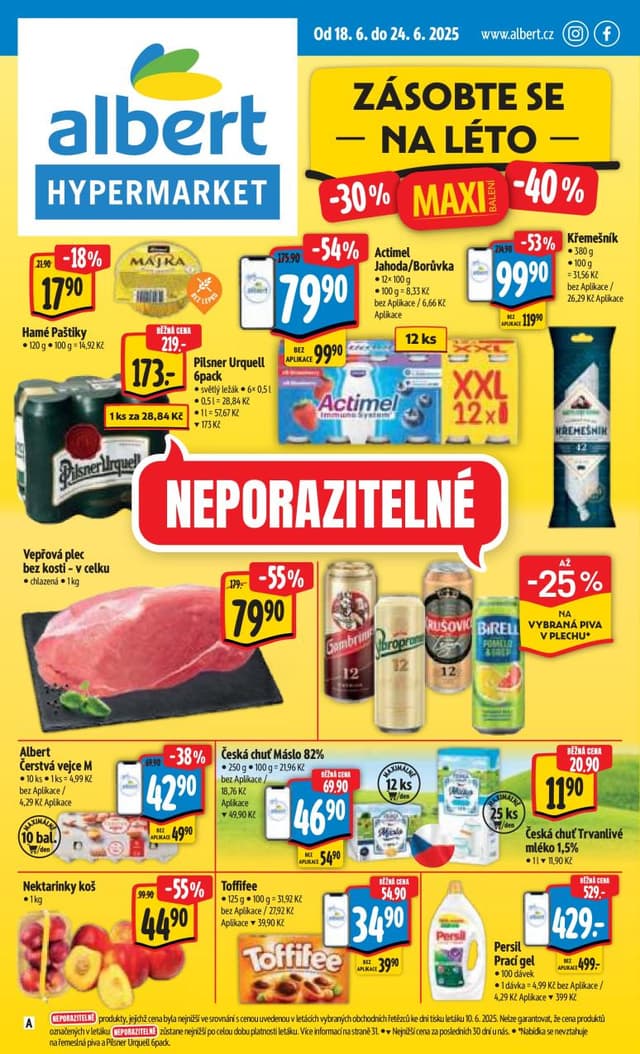 Albert hypermarket leták 18.-24.6.