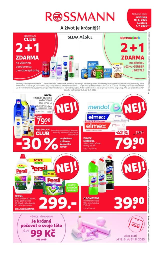 Rossmann drogerie leták 18.6. - 1.7.