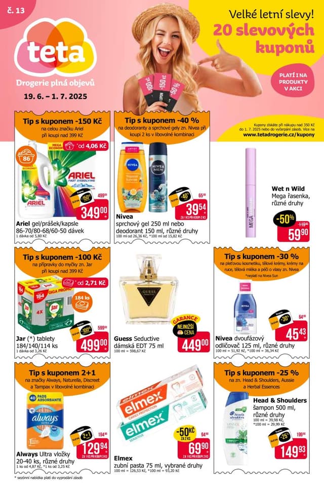 Teta drogerie leták 19.6. - 1.7.