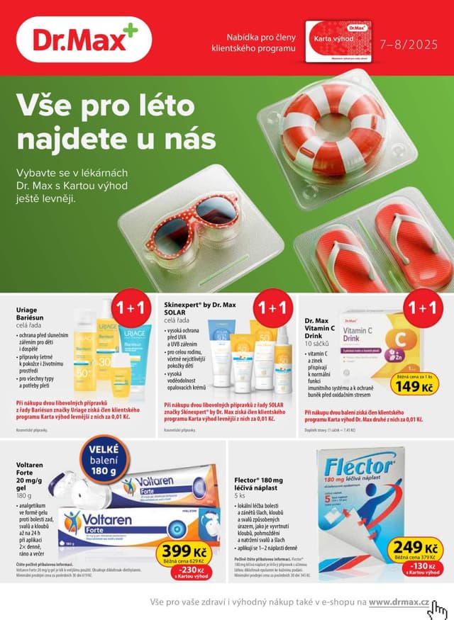 Dr. Max lékárny leták 1.7. - 31.8.