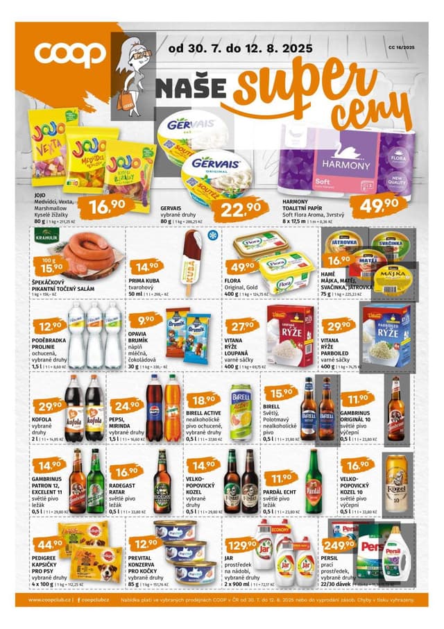 COOP leták 30.7. - 12.8.