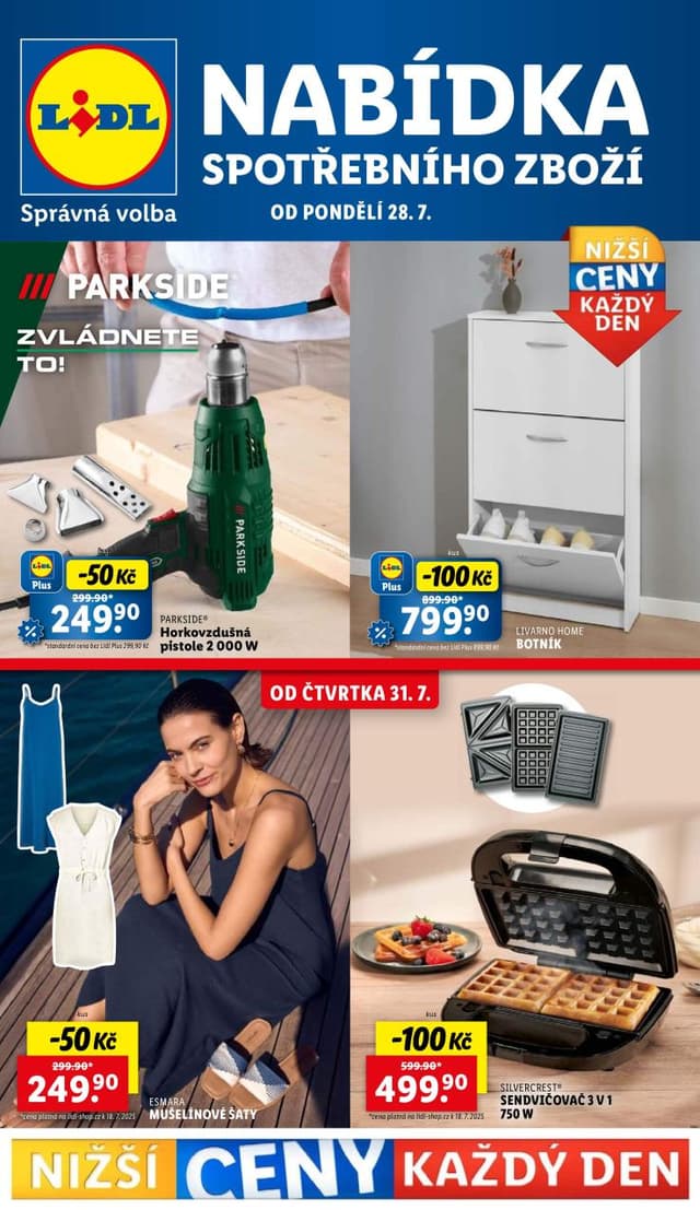 Lidl leták Spotřební zboží 28.7. - 3.8.