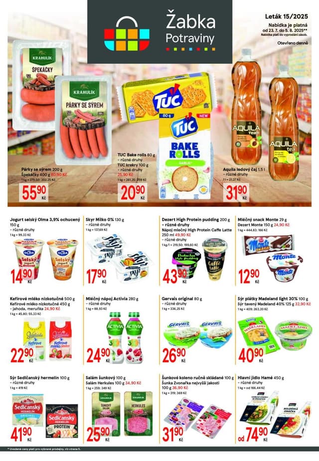 Žabka leták 23.7. - 5.8.