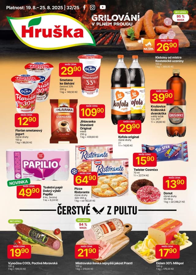 Hruška supermarket leták 19.-25.8.