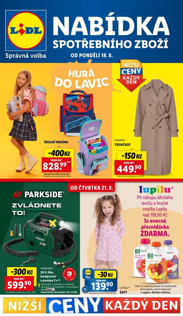 Lidl leták Spotřební zboží 18.-24.8.