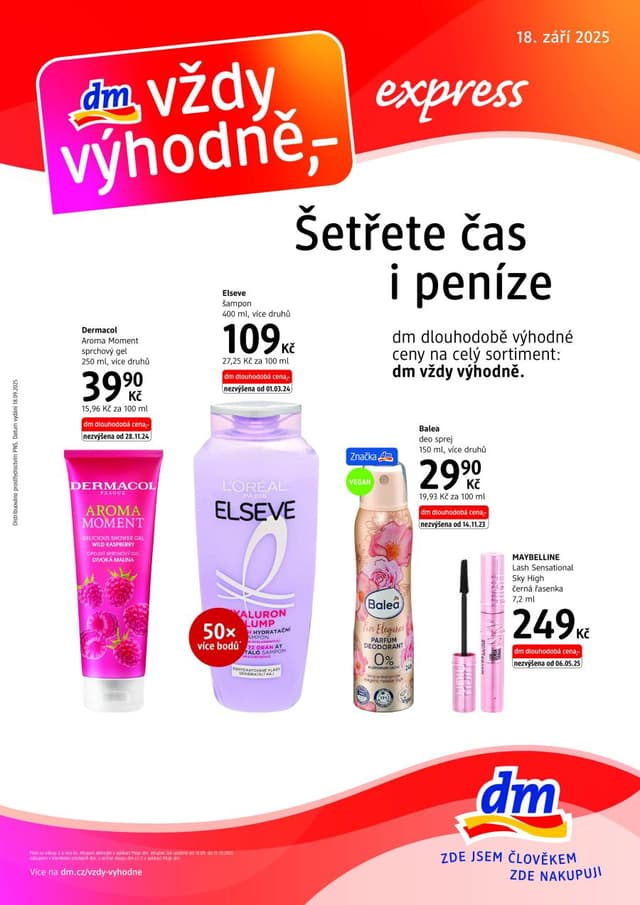 DM Drogerie leták 18.9. - 15.10.