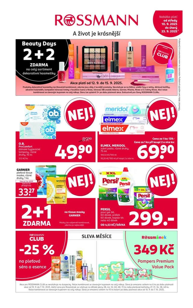 Rossmann drogerie leták 10.-23.9.