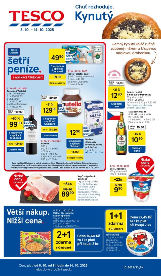 Tesco leták 8.-14.10.