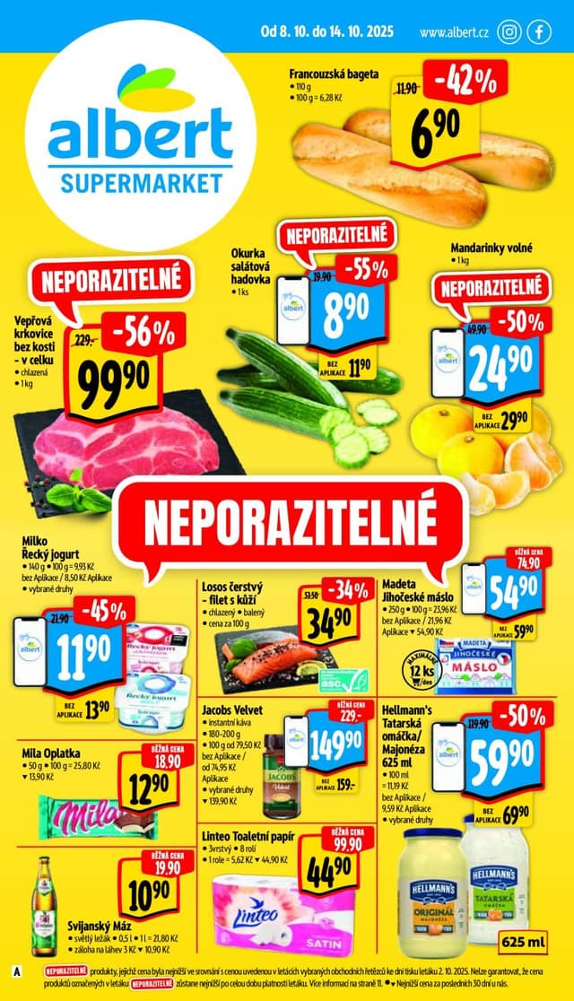 Albert supermarket leták 8.-14.10.