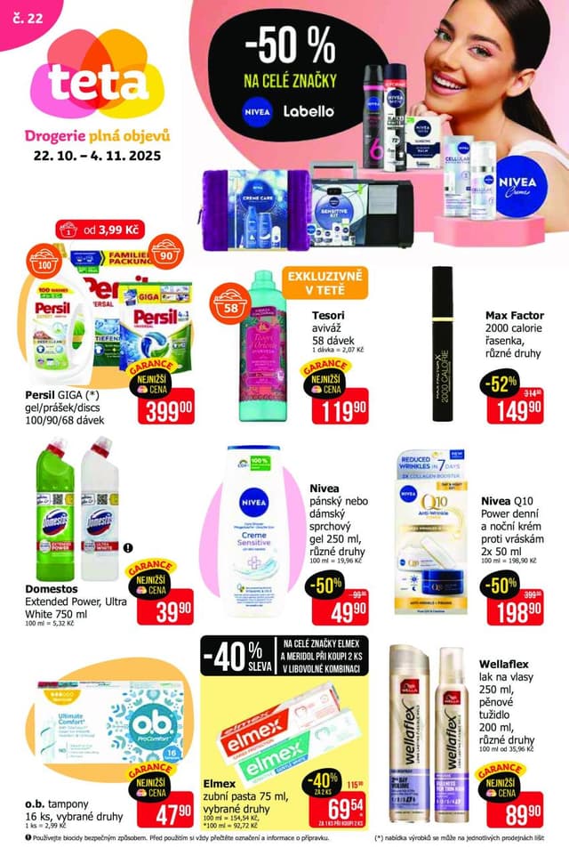 Teta drogerie leták 22.10. - 4.11.