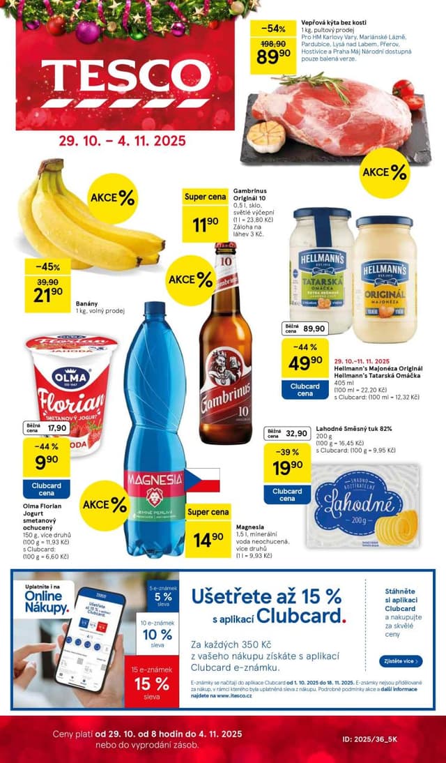 Tesco leták 29.10. - 4.11.