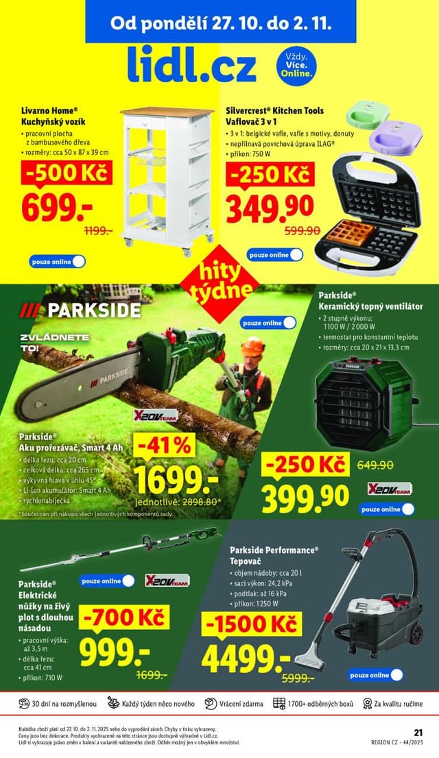 Lidl leták eshop 27.10. - 2.11.