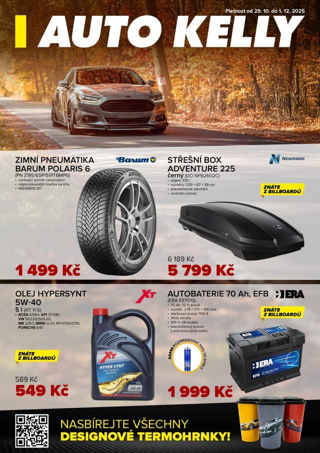 Auto Kelly leták 29.10. - 1.12.