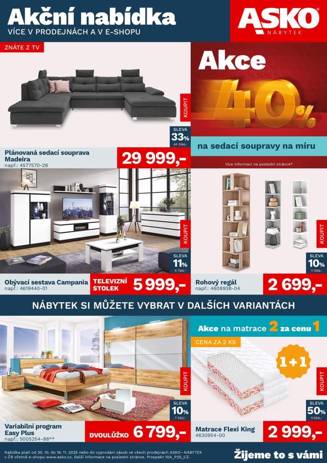 Asko nábytek leták 30.10. - 19.11.