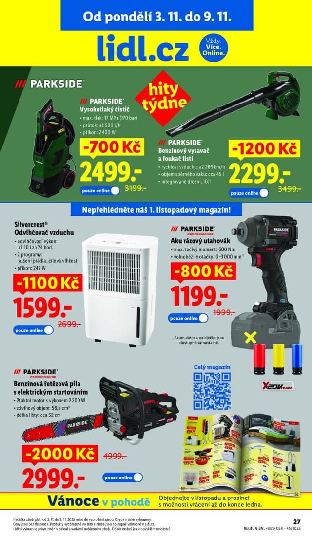 Lidl leták Eshop 3.-9.11.