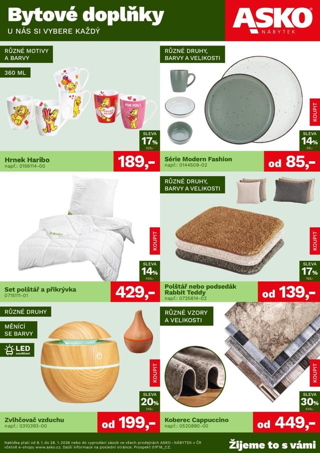 Asko nábytek leták 8.-28.1.