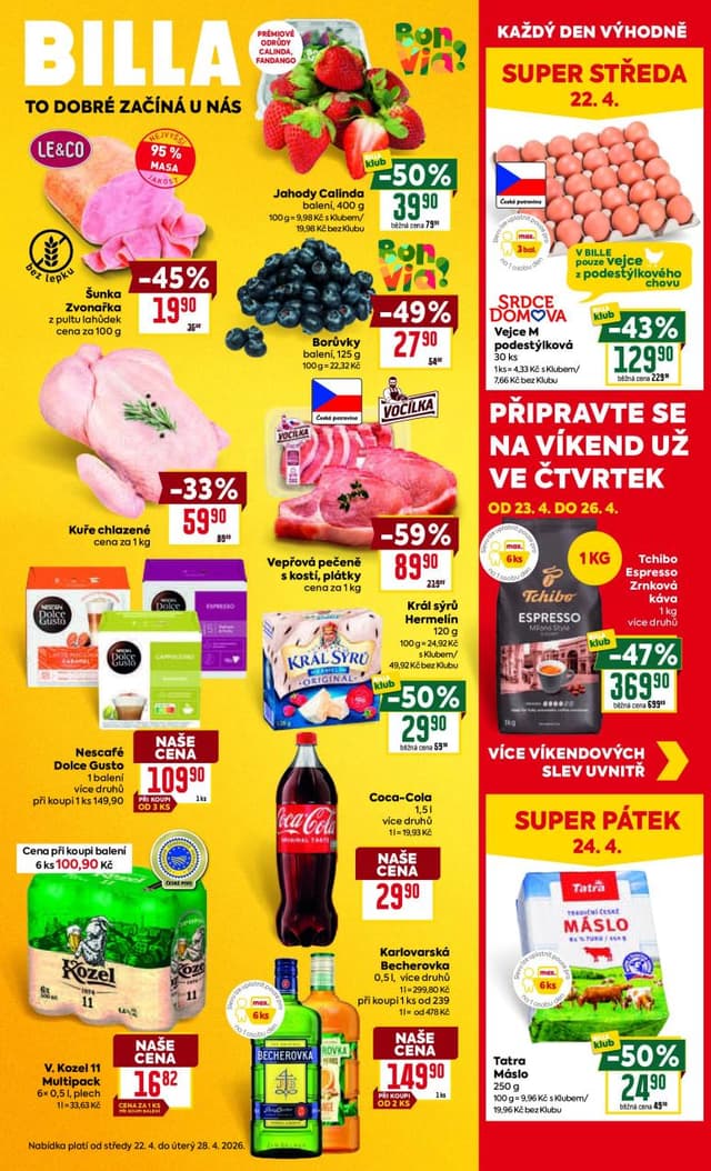 Billa leták 22.-28.4.