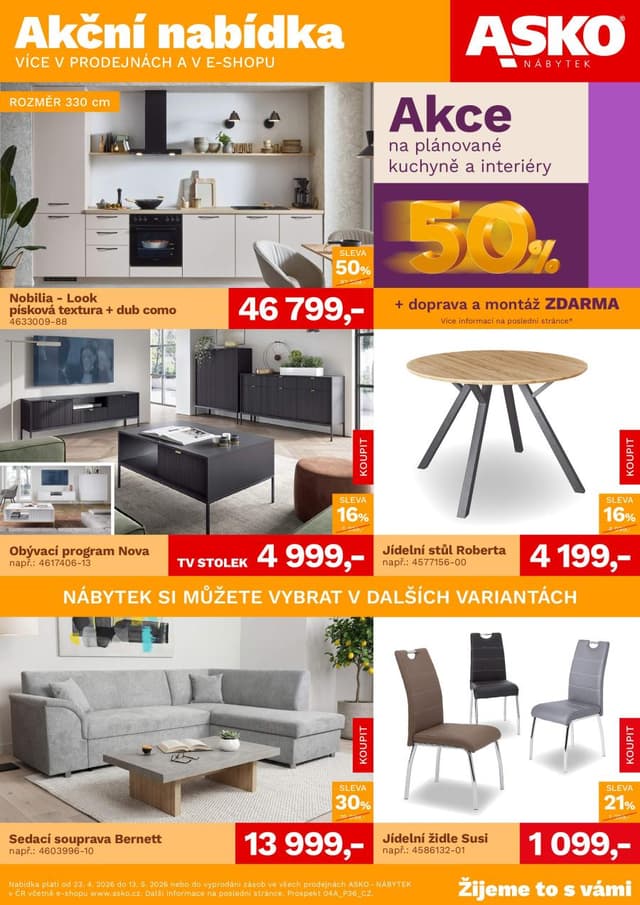 Asko nábytek leták 23.4. - 13.5.