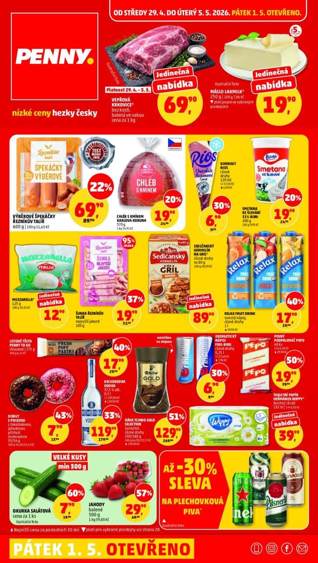 Penny leták 29.4. - 5.5.