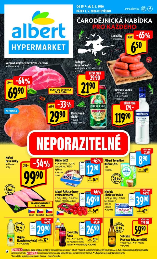 Albert hypermarket leták 29.4. - 5.5.