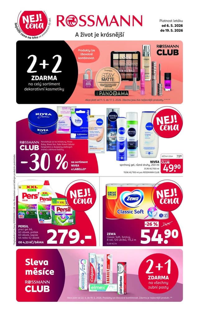 Rossmann drogerie leták 6.-19.5.
